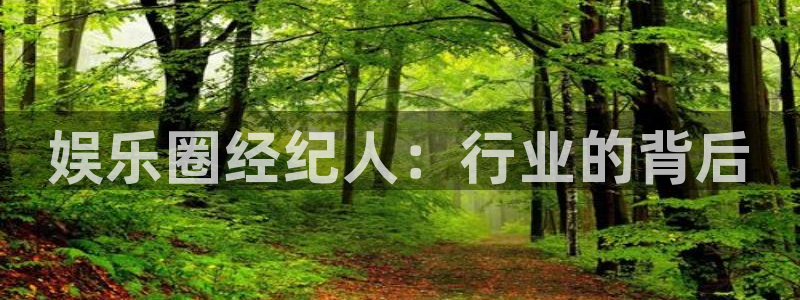 新航娱乐官网入口：娱乐圈经纪人：行业的背后